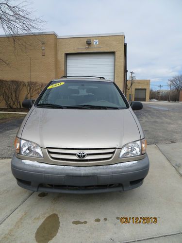 2001 toyota sienna le mini passenger van 5-door 3.0l