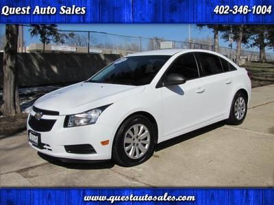 2011 cruze 2ls manual white warranty carfax cloth we finance &amp; ship