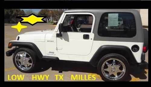 2003 jeep wrangler 2dr spor automatic