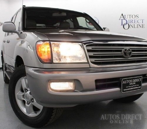 We finance 2004 toyota land cruiser 4wd 8pass 1owner clean carfax navi dvd mroof