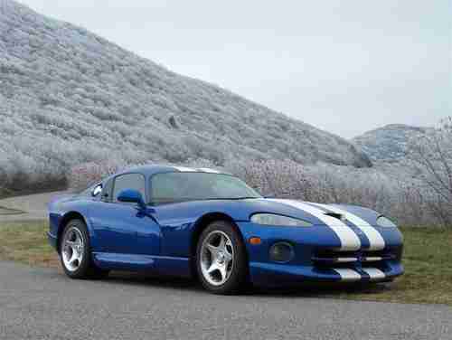 Dodge Viper GTS 1997 Blue with White Stripes, US $38,500.00, image 6