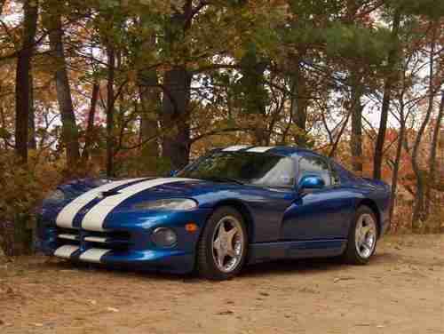 Dodge Viper GTS 1997 Blue with White Stripes, US $38,500.00, image 8