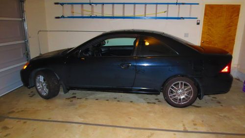 2003 honda civic ex coupe (black)