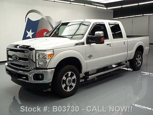 2011 ford f-250 lariat crew diesel 4x4 nav rear cam 53k texas direct auto