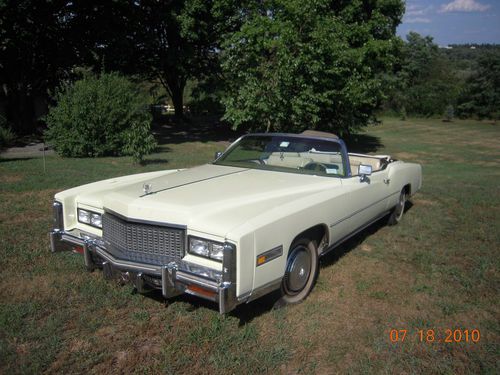 1976 cadillac eldorado base convertible 2-door 8.2l