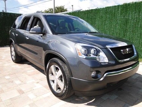 2011 gmc acadia slt 1 owner fla driven 7 pass lthr pwr pk more! automatic 4-door