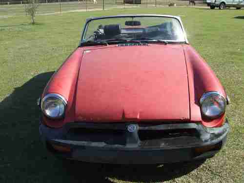 1975 MGB Convertible Project Car CHEAP!!!, image 2