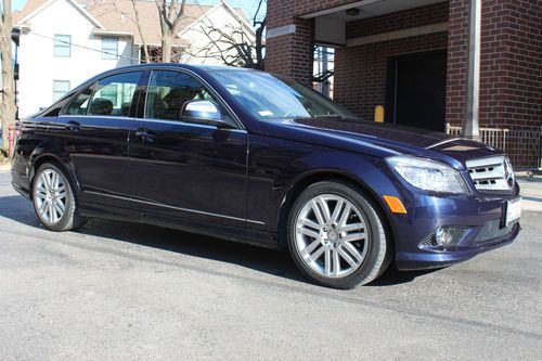 Certified pre-owned 2008 mercedes c300 sport automatic, midnight blue