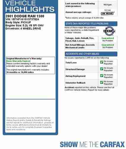 2001 Dodge Ram 1500 Laramie Standard Cab Pickup 2-Door 5.2L, image 14