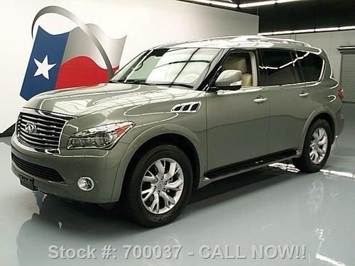 2011 infiniti qx56 theater sunroof nav rear cam dvd 13k texas direct auto