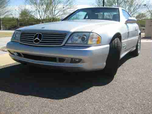 2002 Mercedes-Benz SL500 Silver Arrow Convertible 2-Door 5.0L, image 2
