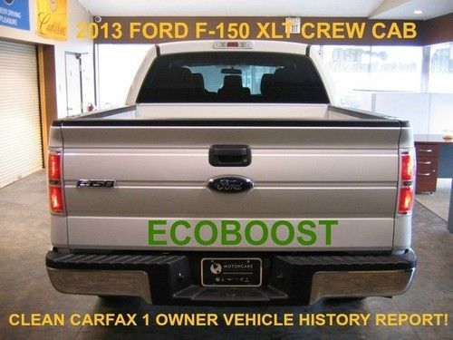 2013 ford f-150 v6 ecoboost 4 dr cab 6 cd xm auto clean 1 owner history report
