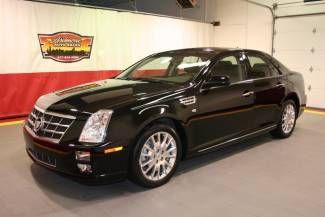 2010 cadillac sts awd v6 black navigation sunroof climate seats chrome   w/1sb!