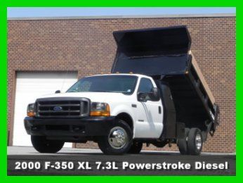 2000 ford f350 xl super duty 9ft mason dump truck 7.3l powerstroke diesel 2 door