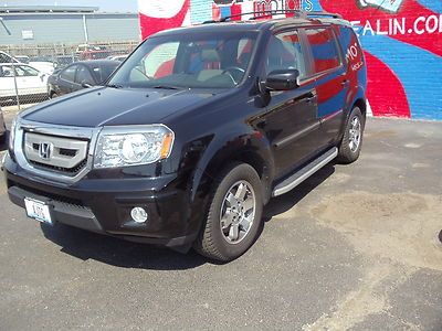 2010 honda pilot touring (black/grey leather) low reserve