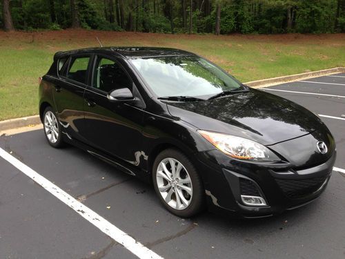 2010 mazda 3 s hatchback 4-door 2.5l black w/ 100k mile mfg powertrain warranty