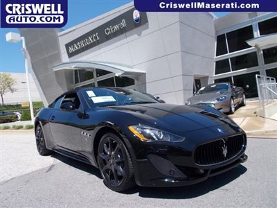 New 2013 maserati gran turismo convertible nav leather v8 sport black astro wood