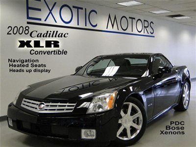 2008 cadillac xlr convertible!! blk/blk! nav heated-sts hud pdc bose xenons!!