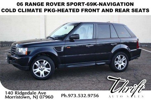06 range rover sport-69k-navigation-cold climate pkg-heated front and rear seats