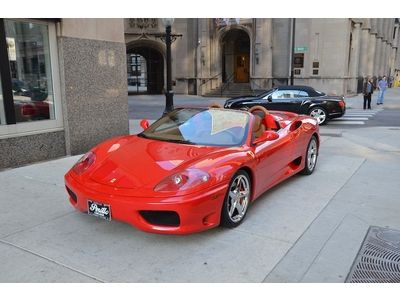 2002 ferrari 360 spider f1 red with tan great car to enjoy for summer!!