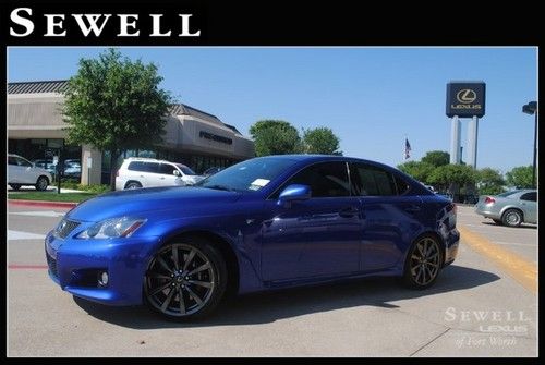 08 lexus is-f v8 certified warranty navi sunroof ipod heated leather one owner