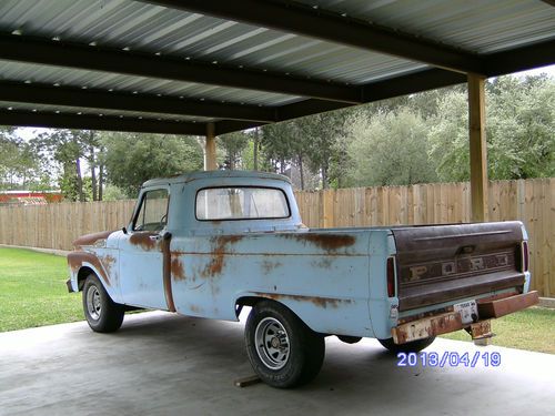 1964 ford f-100 pickup v8 standard 3 speed