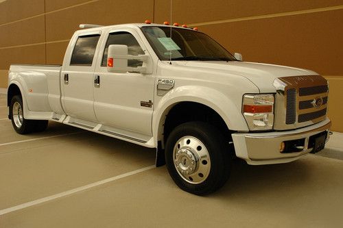 08 ford f450 lariat western hauler conversion crew cab diesel 2wd tv dvd custom!