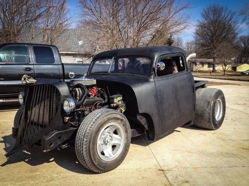 1948 chevy 5-window pickup truck - rat rod chopped, channelled, suicide doors