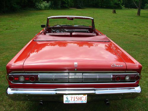 1964 MERCURY COMET CONVERTIBLE SURVIVOR,V8 100% ORIG. PAINT & RUST FREE HOT ROD!, US $22,500.00, image 3