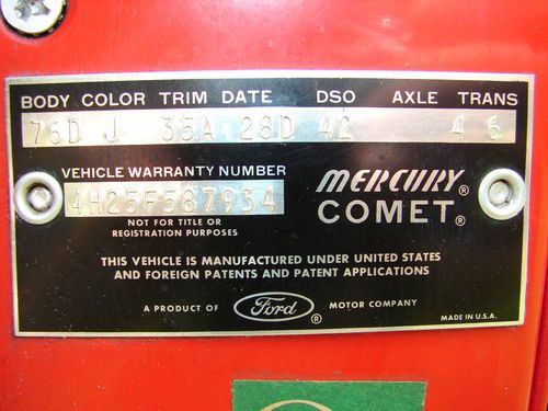 1964 MERCURY COMET CONVERTIBLE SURVIVOR,V8 100% ORIG. PAINT & RUST FREE HOT ROD!, US $22,500.00, image 7