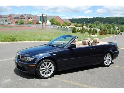 2006 bmw 330ci 330 convertible 6 speed manual navigation only 19k heated seats