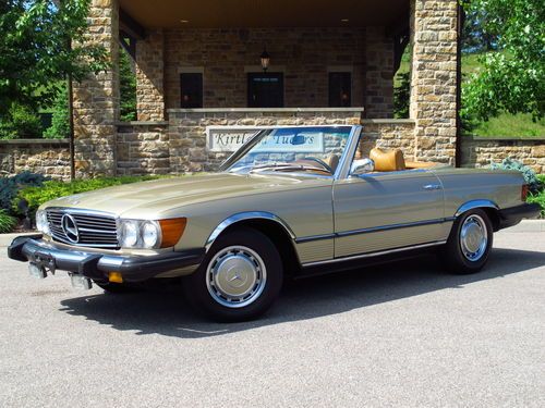 1975 mercedes-benz 450sl roadster convertible, both tops, runs beautifully