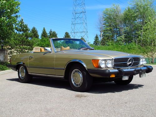 1975 Mercedes-Benz 450SL Roadster Convertible, both tops, runs beautifully, image 2