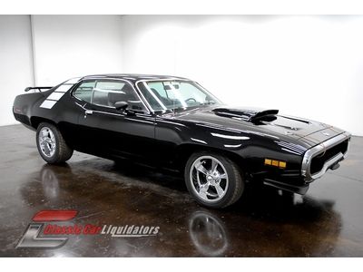 1971 plymouth roadrunner clone dual quads 440 big block v8 automatic look at it