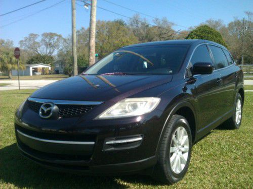 2008 mazda cx-9 // beautiful cherry black on tan leather!