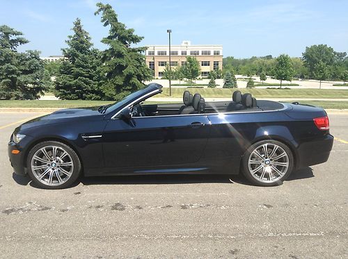 2010 bmw m3 convertible - jerez blk, premium, tech, m-double clutch, sat, nav