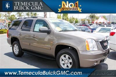 Gmc yukon slt low miles 4dr suv automatic vortec 5.3l v8 spi flex fuel gold mist