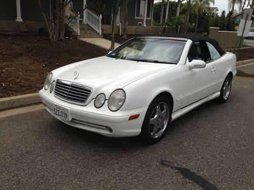 2001 mercedes benz clk 430 convertible amg,white