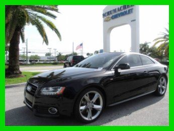 10 black 3.2l v6 awd a-5 s-line coupe *1 owner *navigation *leather &amp; alcantara