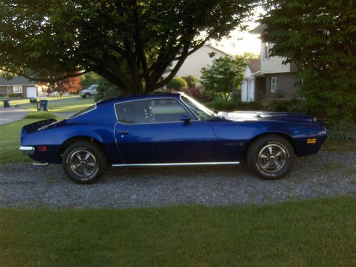 1973 pontiac firebird with rear trans am spoiler and formula hood