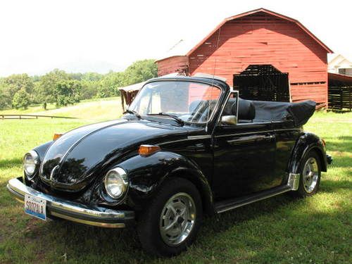 Triple black 1979 volkswagen beetle convertible - a beauty!!