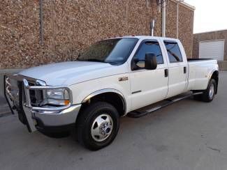 2002 ford f350 xlt crew cab dually-7.3 liter powerstroke diesel 4x4-clean