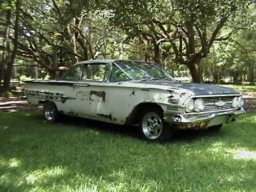 1960 impala bubble top 283 w/powerglide, drive as is or restore - no reserve