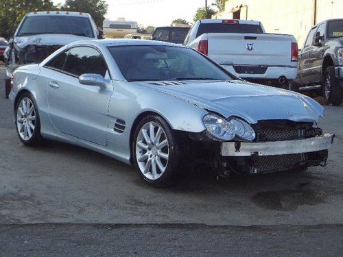 2007 mercedes-benz sl550 damaged salvage runs! loaded only 55k miles wont last!!