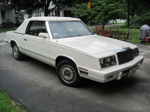 1982 chrysler lebaron convertible 2-door 2.6l florida car runs great low miles