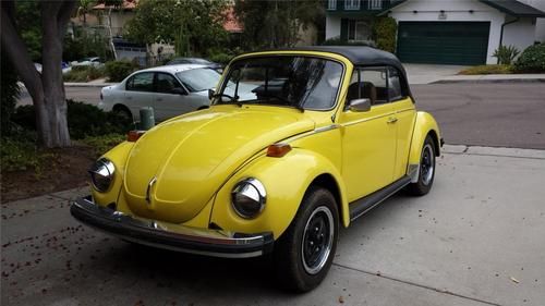 1979 volkswagen super beetle covertible classic vw