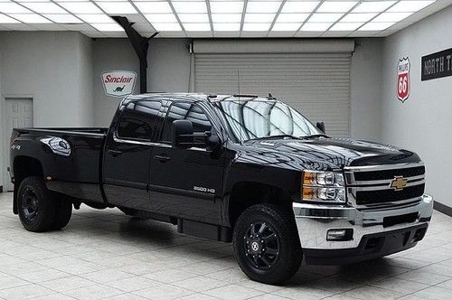 2012 chevy 3500hd diesel 4x4 dually ltz crew dvd heated leather 1 texas owner