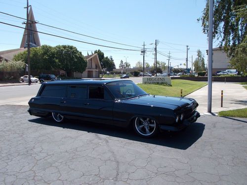 1963 impala wagon/bagged &amp; blacked/out !!