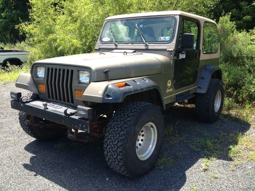 1988 jeep wrangler sahara sport utility 2-door 4.2l lots of new parts just inspe