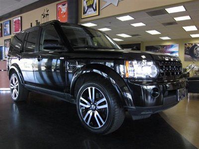 2011 land rover range rover lr4 7seater black on black pano roof navigation